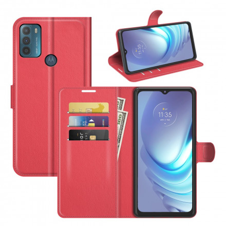 Capa Moto G50 Efeito Lychee Clássico