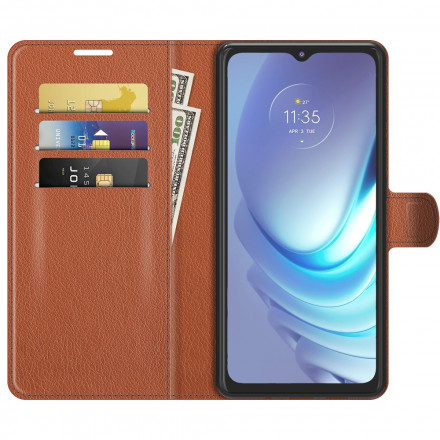 Capa Moto G50 Efeito Lychee Clássico