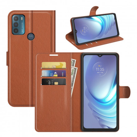 Capa Moto G50 Efeito Lychee Clássico