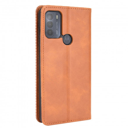 Efeito Couro Vintage Moto G50 Capa Flip