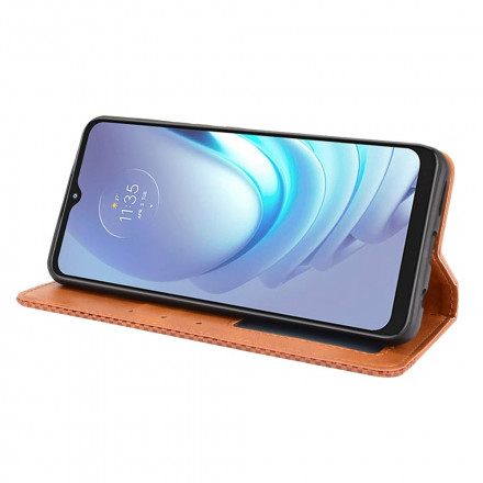 Efeito Couro Vintage Moto G50 Capa Flip