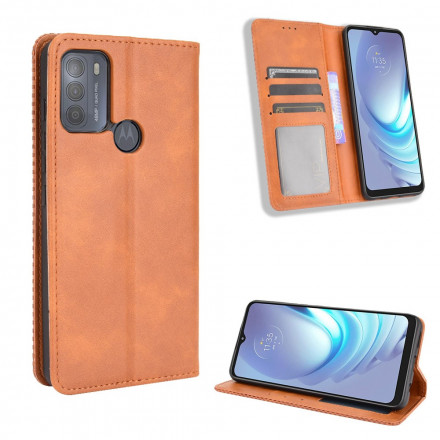 Efeito Couro Vintage Moto G50 Capa Flip