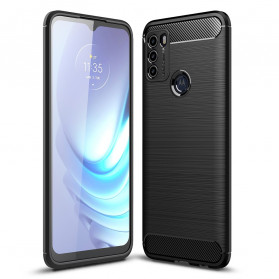 Moto G50 Capa de fibra de carbono escovada