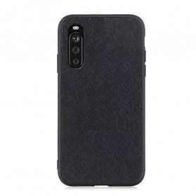 Sony xperia 10 III Mini Capa de Couro Genuina Texturizada