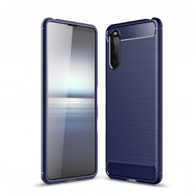 Capa de fibra de carbono escovada Sony Xperia 10 III