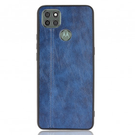 Moto G9 Power Case Costura com efeito de couro