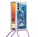 Samsung Galaxy A32 4G Glitter Case com Lanyard