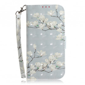 Moto G9 Manga de Jogo com Cordão de Flores