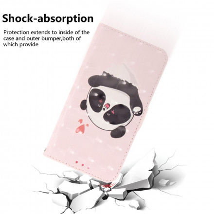Moto G9 Jogar Panda Love Strap Case