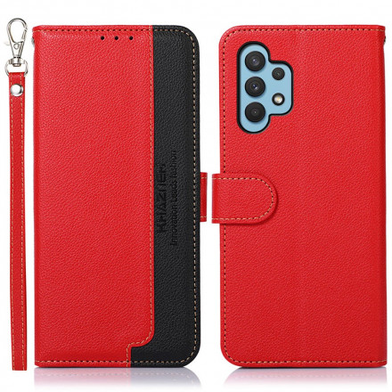Samsung Galaxy A32 4G Capa Lychee RFID estilo KHAZNEH