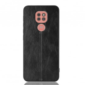Moto G9 Costura de Efeito de Couro