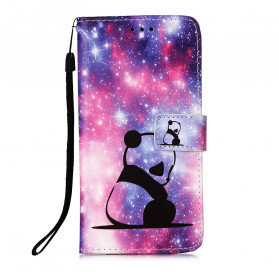 Capa Huawei P Smart 2020 Dreams Panda com Cordão