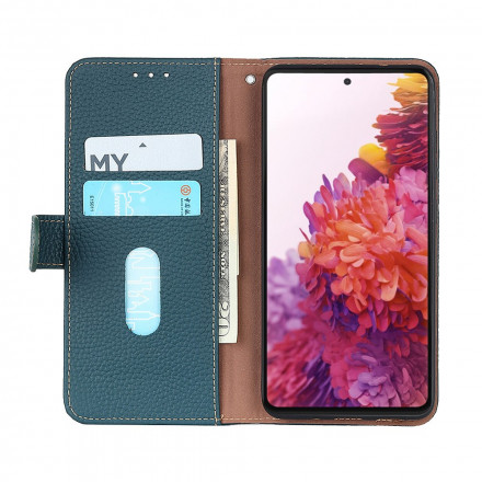 Samsung Galaxy A22 4G Capa de couro Litchi KHAZNEH