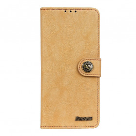 Samsung Galaxy A22 4G Mock Leather Case Split Retro KHAZNEH