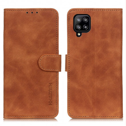 Samsung Galaxy A22 4G Capa de pele Mate Vintage KHAZNEH