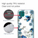 Samsung Galaxy A22 5G Clear Case Butterflies e Flowers Retro