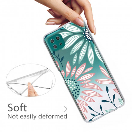 Samsung Galaxy A22 5G Capa transparente A Flower