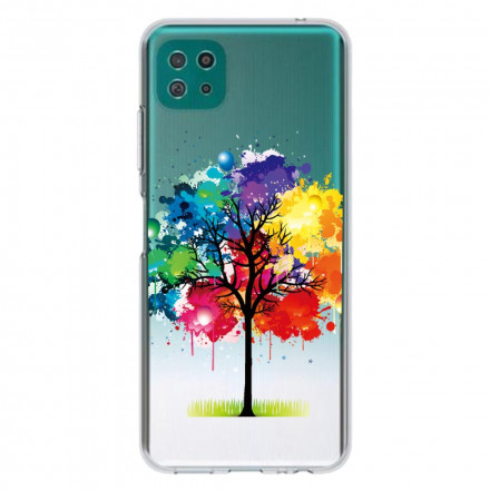 Capa Samsung Galaxy A22 5G Clear Watercolour Tree