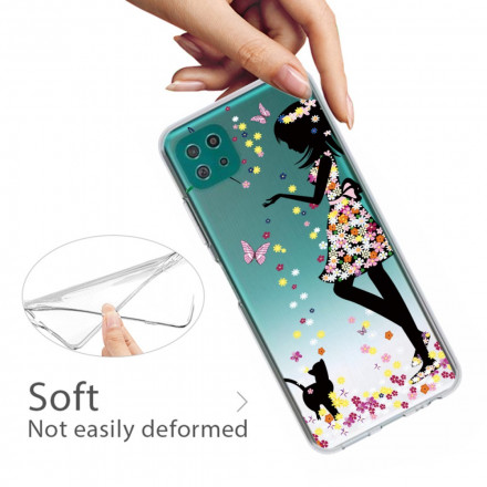 Samsung Galaxy A22 5G Case Pretty Flowered Head