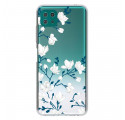 Capa Samsung Galaxy A22 5G White Flower