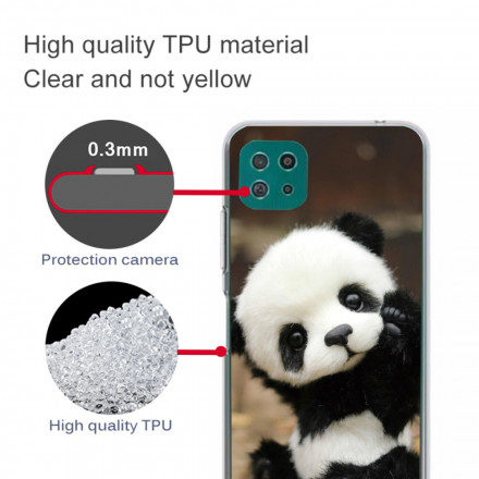 Samsung Galaxy A22 5G Capa transparente Panda Give Me Five