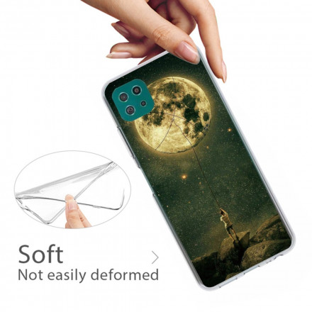 Capa Samsung Galaxy A22 5G Flexible Moon Man