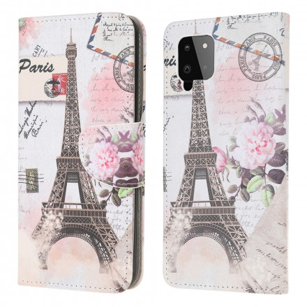 Samsung Galaxy A22 4G Torre Eiffel Retro Case