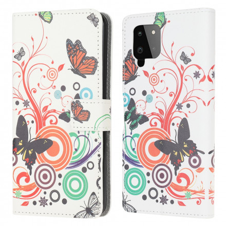 Samsung Galaxy A22 4G Case Butterflies e Flores