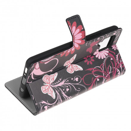 Samsung Galaxy A22 4G Case Butterflies e Flores
