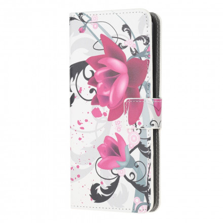 Capa Samsung Galaxy A22 4G Flores Tropicais