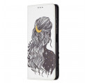 Capa Flip Capa Samsung Galaxy A22 5G Pretty Hair