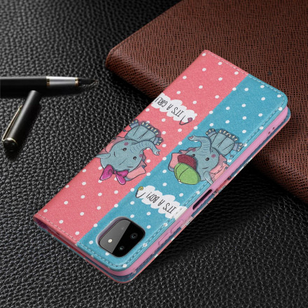 Capa Samsung Galaxy A22 5G Baby Elephants