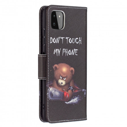 Tampa Flip Cover Samsung Galaxy A22 5G Urso Perigoso