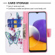 Samsung Galaxy A22 5G Capa de borboleta aquarelada