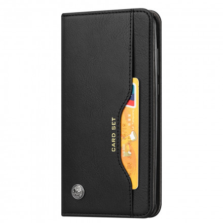 Capa Flip Cover Samsung Galaxy A22 4G Capa de cartão em pele Capa Flip Cover Samsung Galaxy A22 4G Capa de cartão em pele