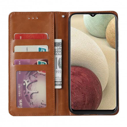 Capa Flip Cover Samsung Galaxy A22 4G Capa de cartão em pele Capa Flip Cover Samsung Galaxy A22 4G Capa de cartão em pele