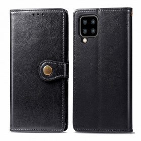 Samsung Galaxy A22 5G Capa em pele com fecho Vintage