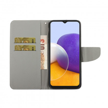 Capa de mármore geométrico Samsung Galaxy A22 5G