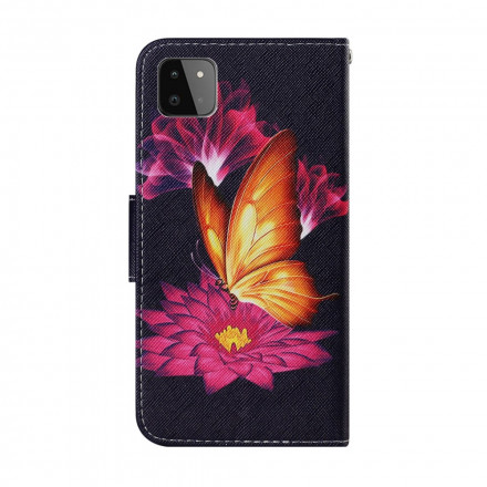 Samsung Galaxy A22 5G Capa Butterfly e Lotus