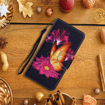 Samsung Galaxy A22 5G Capa Butterfly e Lotus