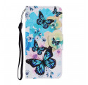 Samsung Galaxy A22 5G Case Butterflies e Flores de Verão