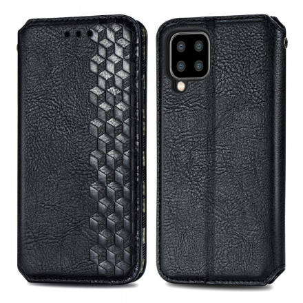 Capa Flip Cover Samsung Galaxy A22 4G Efeito Couro Textura Diamantada