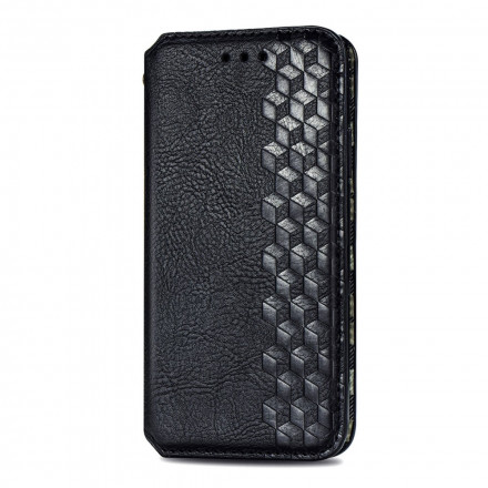 Capa Flip Cover Samsung Galaxy A22 4G Efeito Couro Textura Diamantada