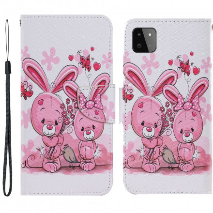 Capa Samsung Galaxy A22 5G Rabbits