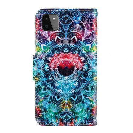 Samsung Galaxy A22 5G Capa de cinta Flashy Mandala