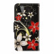 Samsung Galaxy A22 5G Capa de cinta com flores coloridas
