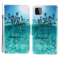 Samsung Galaxy A22 5G Never Stop Dreaming Case Navy with Strap