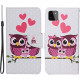 Samsung Galaxy A22 5G Capa da família Owl com cinta