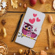 Samsung Galaxy A22 5G Capa da família Owl com cinta