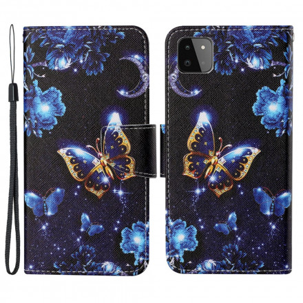 Samsung Galaxy A22 5G Precious Butterfly Strap Case